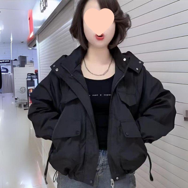 

Стильная весенняя куртка-ветровка с капюшоном на каждый день для женщин 2025 L (115-130lbs)