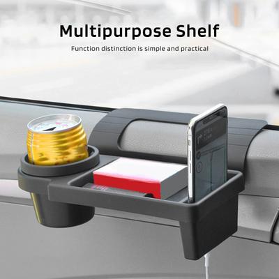 Car Door Hanging Storage Organizer Multi-Function Holder for Phone Cups & Keys Easy Install Side Window Pocket with Charging Port