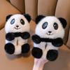 Children's Cartoon Panda Fluffy Slippers for Boys & Girls - Warm Cotton Home Shoes