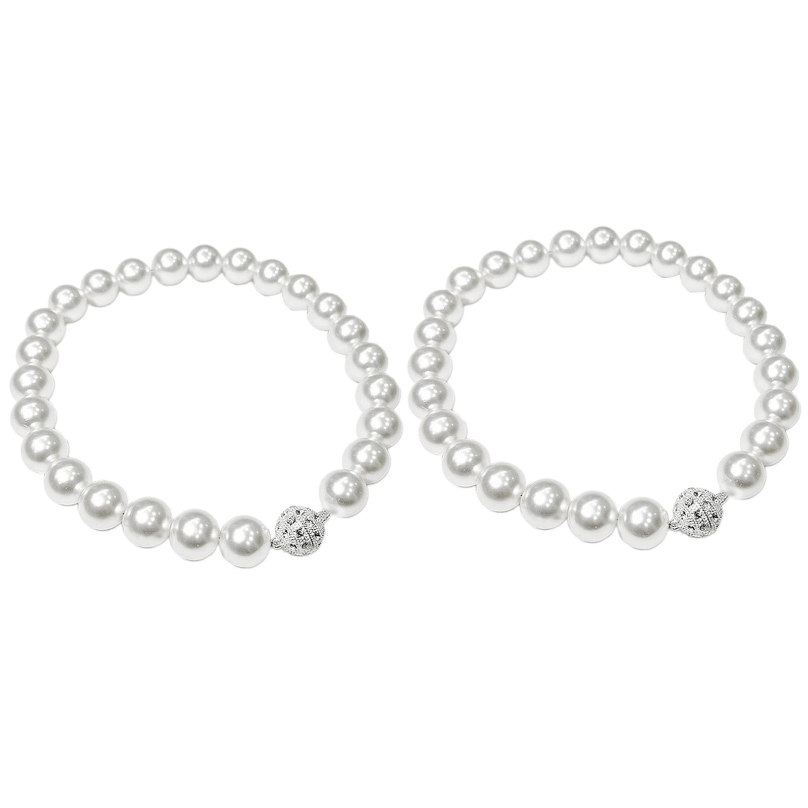 

Магнитные подхваты для штор, 2 шт., жемчужные подхваты для штор, современные декоративные держатели для штор с эластичным шнуром