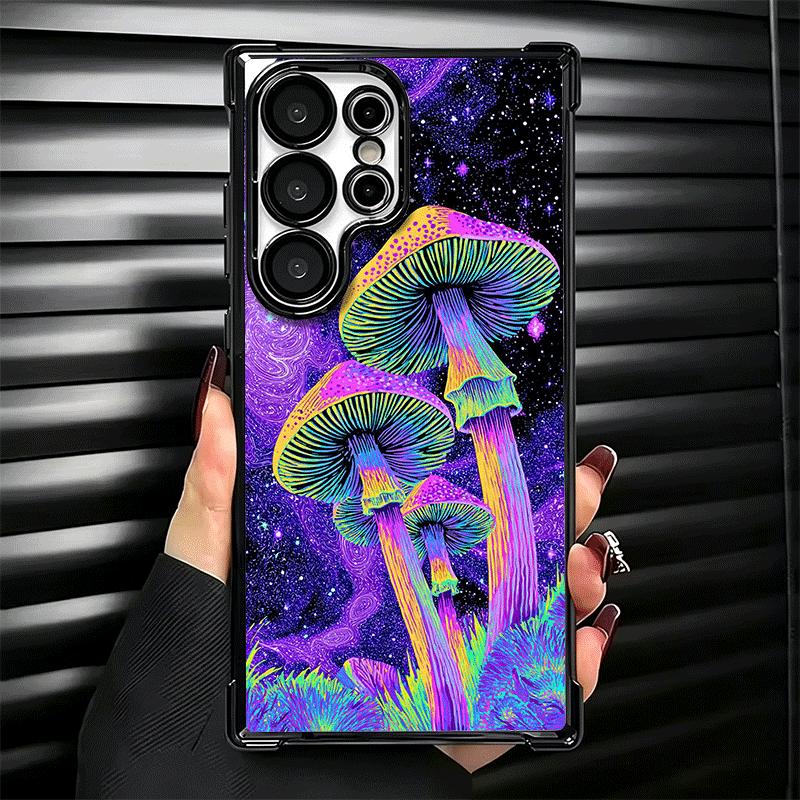 Weird Psychedelic Mushroom Soft Phone Case For Samsung Galaxy S26 Ultra S25 Edge S24 FE S23 Plus S22 S21 + S20 Plating Anti-Fall