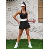 With Tennis Charmleaks Womens Dress Builtin Shorts Scalloped Golf Dress Racerback Athletic Skirts
