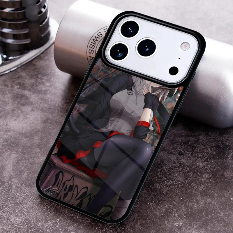 W Arknights Girl Phone Case For iPhone 17,16e,15,14,13,12,11,Mini,Pro,MAX soft Silicone Cover