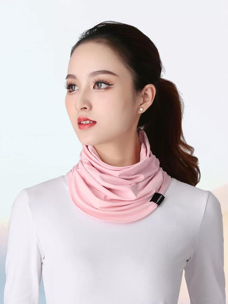 Winter Heattech Cycling Headscarf Wind Mask Ski Face Care Cover Men's Cold-Proof Women's Face Towel Ear Hanging Fleece-lined Neck Protection