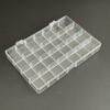 Clear Plastic 28 Grid Jewelry Box Durable Compartment Storage Box Tabletop Organizer Doll Display Case Earring Bead Container