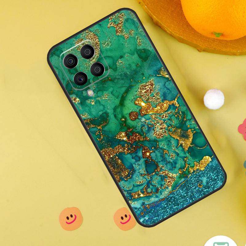 Luxury Gold Foil Art Case For Samsung Galaxy M20 M35 M55 M15 M32 M16 M36 M56 M54 M23 M52 M34 M14 M11 M31 M13 M53