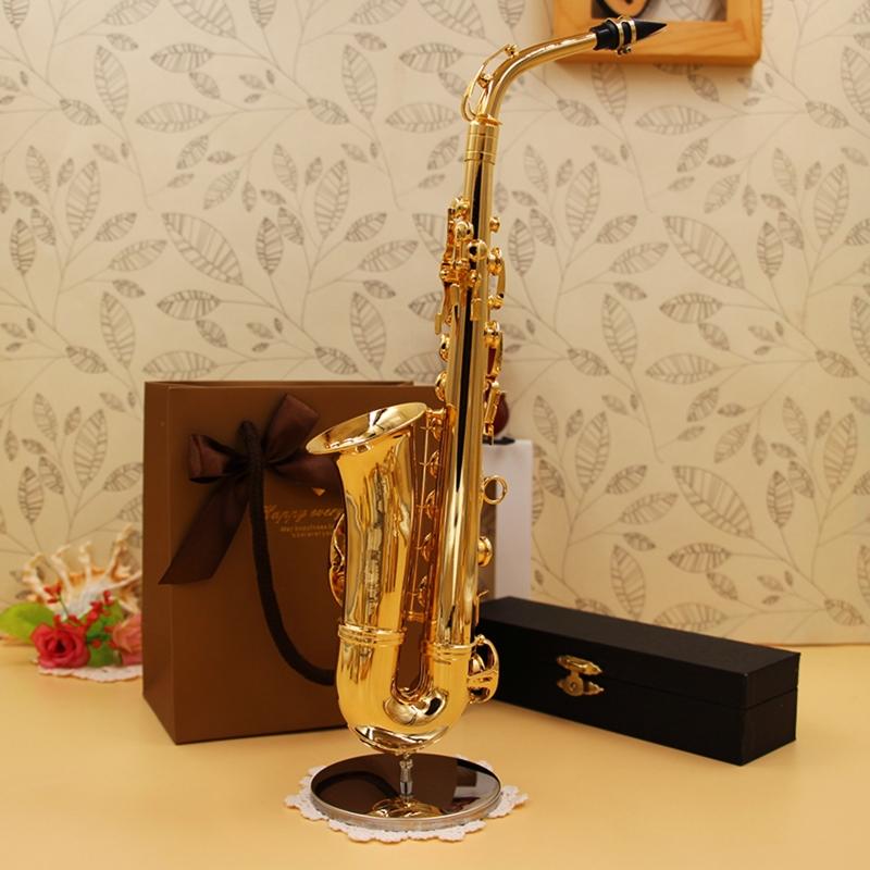 Mini Musical Instrument Miniature Dollhouse Model Mini Alto Saxophone Model
