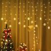 3M 72LED Icicle String Lights Christmas Garland Curtain Fairy Lights Outdoor For New Year Party Wedding Garden Terrace Patio Decoration