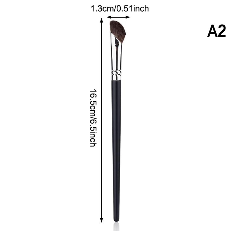 3Pcs Dual-Ended Contour Makeup Brush Set,Professional Nose Contour & Concealer Brushes for Foundation,Blending & Sculpting