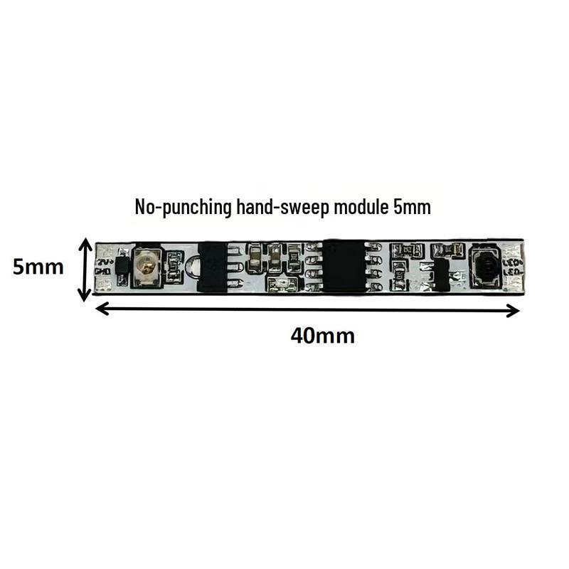 

Xingyaokang 8 мм Индукционная подсветка для шкафа с управлением движением руки - Активируется движением, Бесконтактное переключение No Drilling Hand-Sweep 5mm