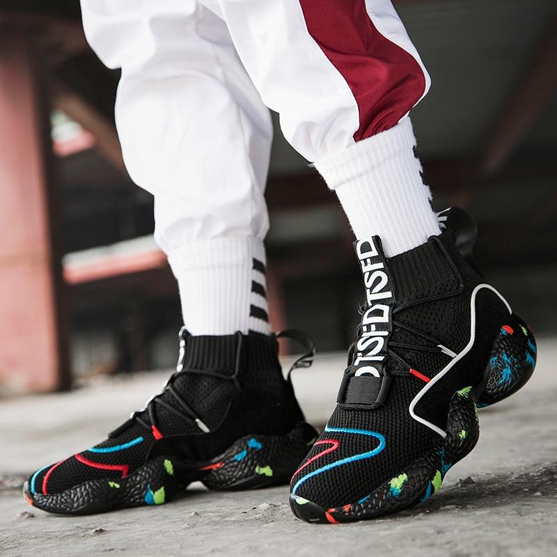 Laufschuhe für Herren Sneakers Camo Socken Sneakers Sportschuhe Damen Atmungsaktive Jogging-Sneaker Mesh Chaussure Homme