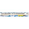 [Hasegawa] 1/48 U.S. Navy F-8E Crusader VF-111 Sundowners Plastic Model 07524, molded color, length 348mm, width 226mm, height 100mm