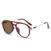 Men's Pochromic Reading Glasses Fashion Double Bridge Women Anti Blue Light Far Sight Eyewear Prescription Presbyopia Glasses