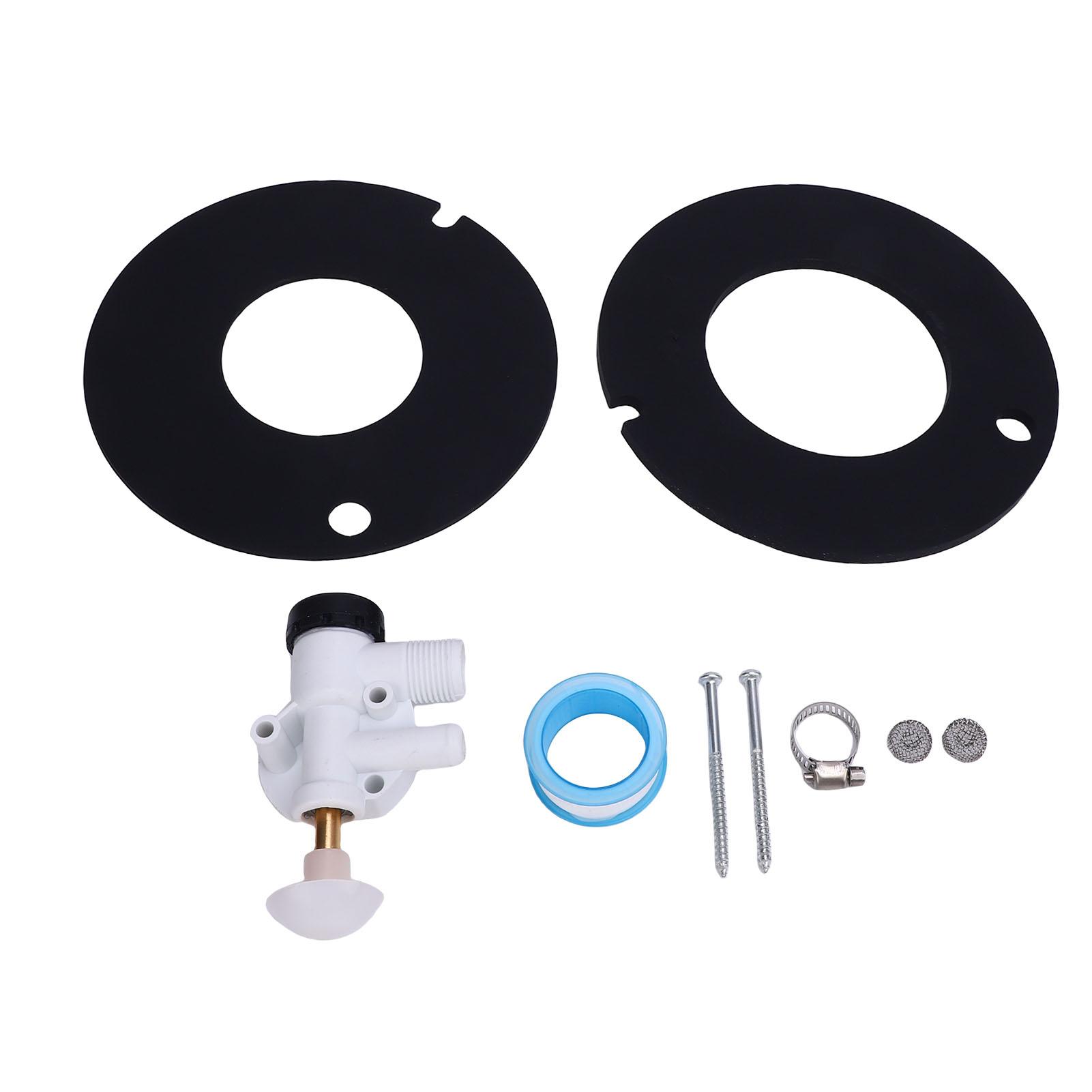 RV Water Valve Kit Toilet Water Valve Assembly 385314349 Toilets Flush Valve Replacement For Sealand Pedal Flush Toilets