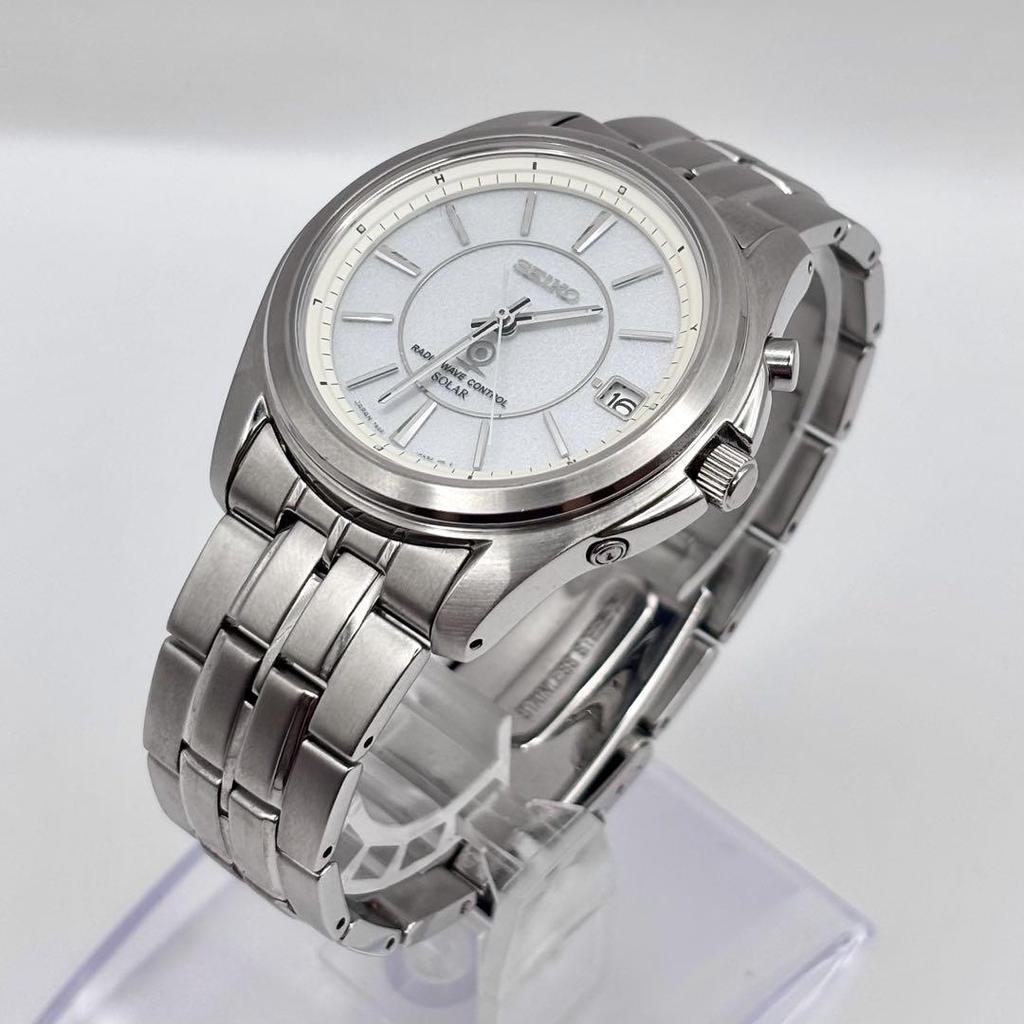 [USED] SEIKO Solar Radio-Controlled Wristwatch, Fukuyama Transporting 60th Anniversary Model, Working