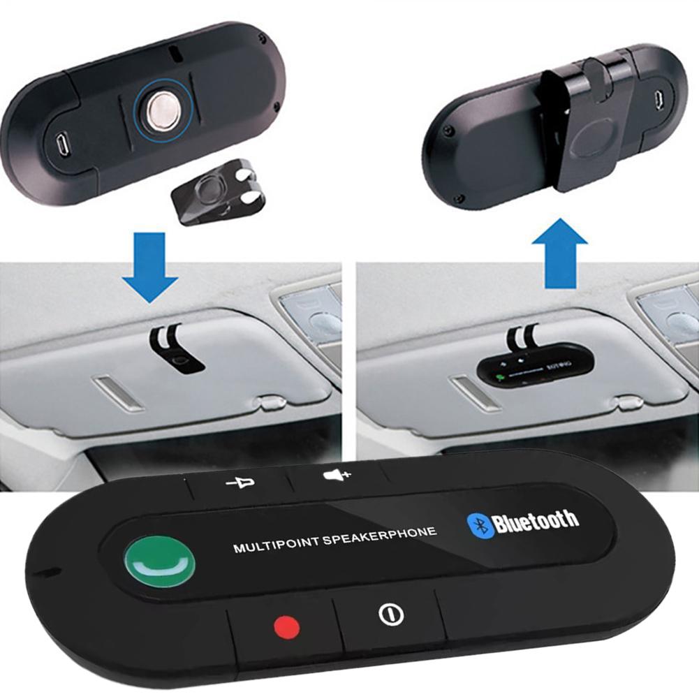 Sun Visor Car Bluetooth 4.1 Car Kit Handsfree Bluetooth Speakerphone Audio Mp3 Music Player Wireless Car Kit Speaker for Phone