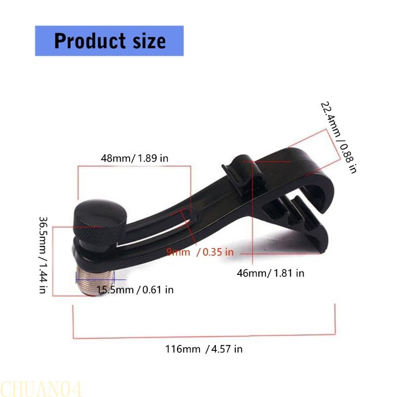 A1A2 Drum Microphone Clip for Secure Mounting in Music Performances Efficient Fixing Mechanism Drum Mic Clip for Stable Holds