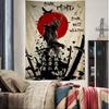 Japanese Samurai Cartoon Tapestry For Living Room Home Dorm Decor INS Home Decor
