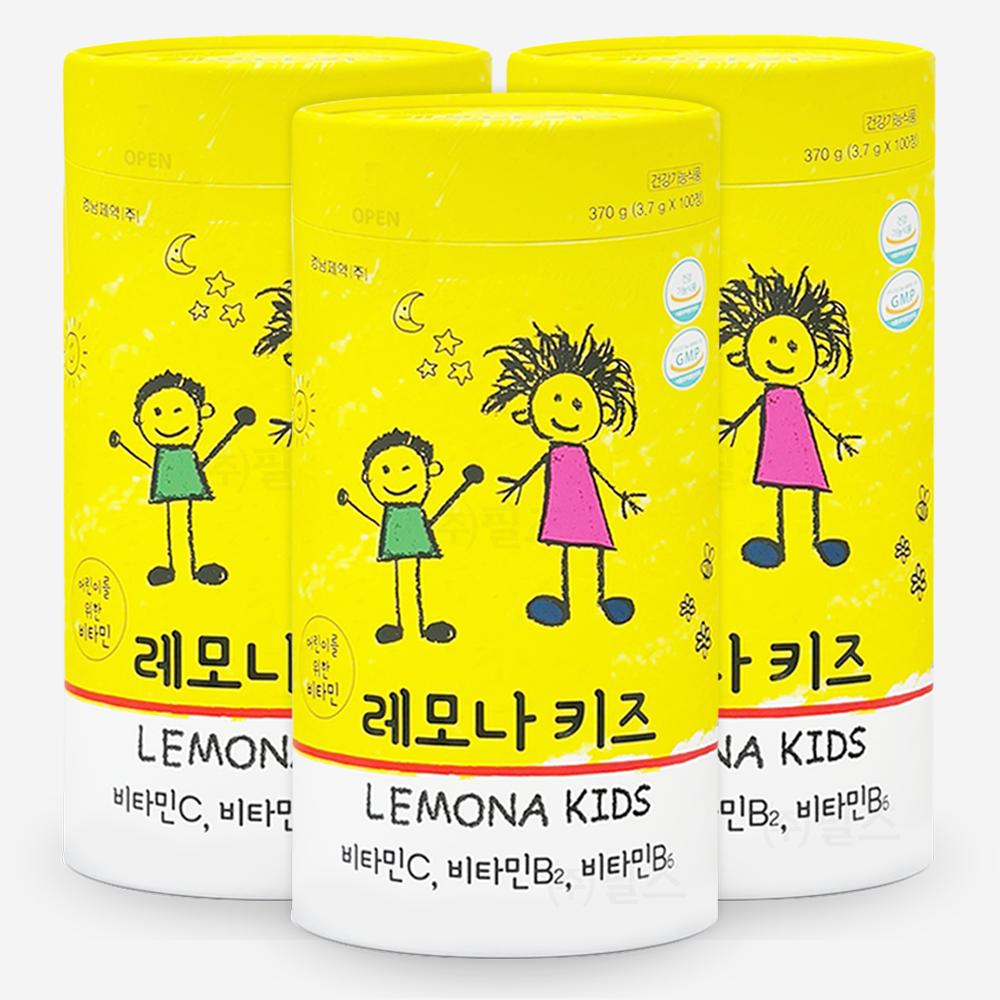 Kyungnam Pharmaceutical Lemona Kids 100 Tablets Children's Vitamin C 3 pcs