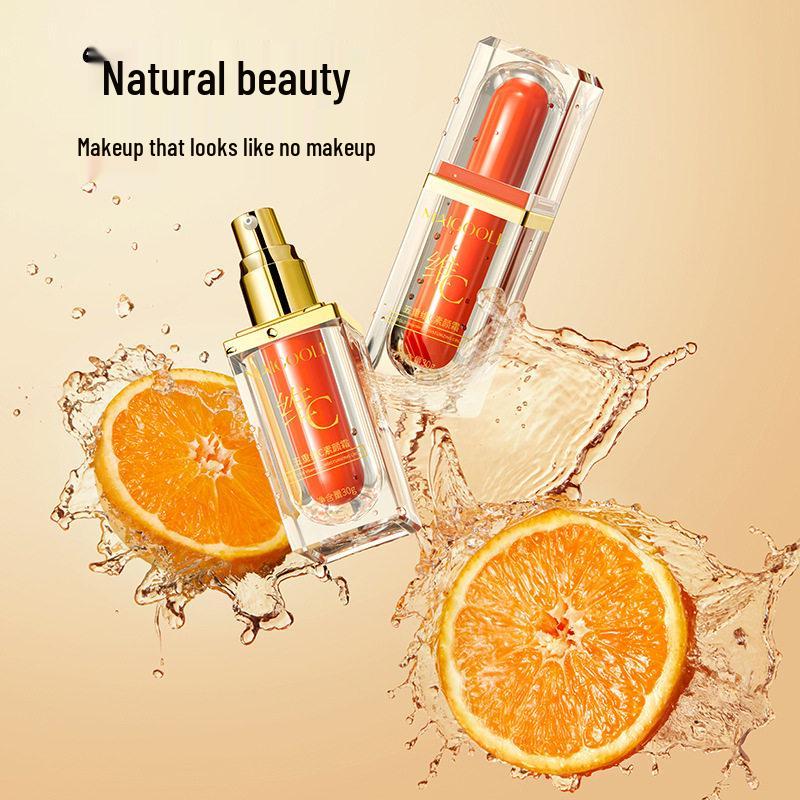 MAIGOOLE Mei Dailin Vitamin C BB Cream: Brightens, Conceals, Moisturizes with Natural Finish.