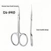 S4-PRO Curved Cuticle Nipper: Russian Swan Handle, Ukrainian Stainless Steel, Professional Grade