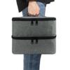 Doppelschichtige Tragbare Nagellacktasche - Fassungsvermögen für 30 Flaschen