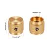 Uxcell Aluminum Potentiometer Knobs Universal Volume Tone Control Knobs with Arrow Indicators for Guitar Gold 4-Pack 1/4" (6mm) 5/8"