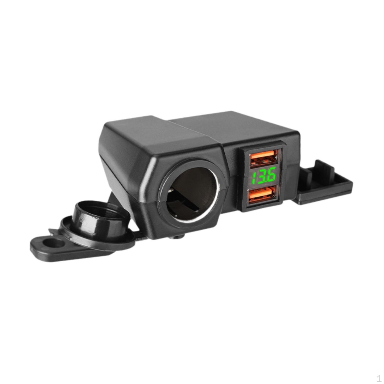 

Мотоциклетное USB-зарядное устройство 12/24 В Мотоцикл для велоспорта Green light