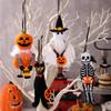 Halloween Decoration Pendant Set: Pumpkin, Black Cat, Ghost, Skeleton for Home Party Decor