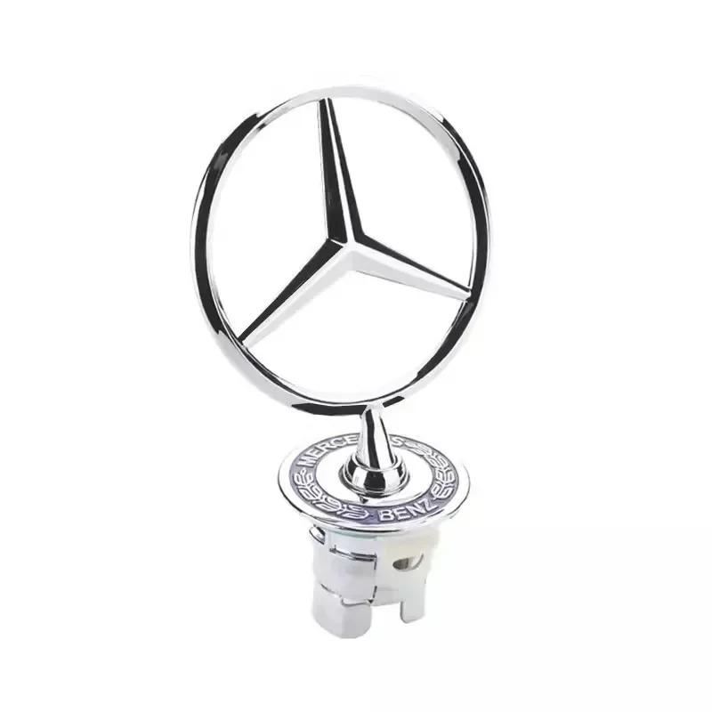Zinc Alloy Car Front Hood Emblem Badge Accessories For Mercedes Benz AMG W213 W223 W240 W212 W222 W221 W211 W220 W210 W207 W140 QX3