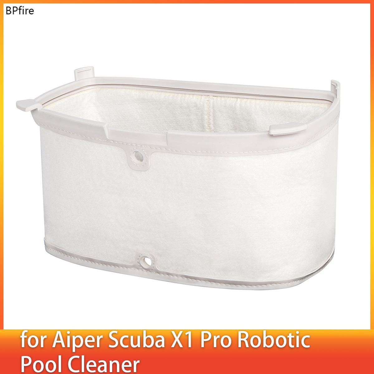 Ultrajemný filtrační koš pro robotický čistič bazénu Aiper Scuba X1 Pro, Čištění stěn a vodní linky, Dvojitá filtrace white