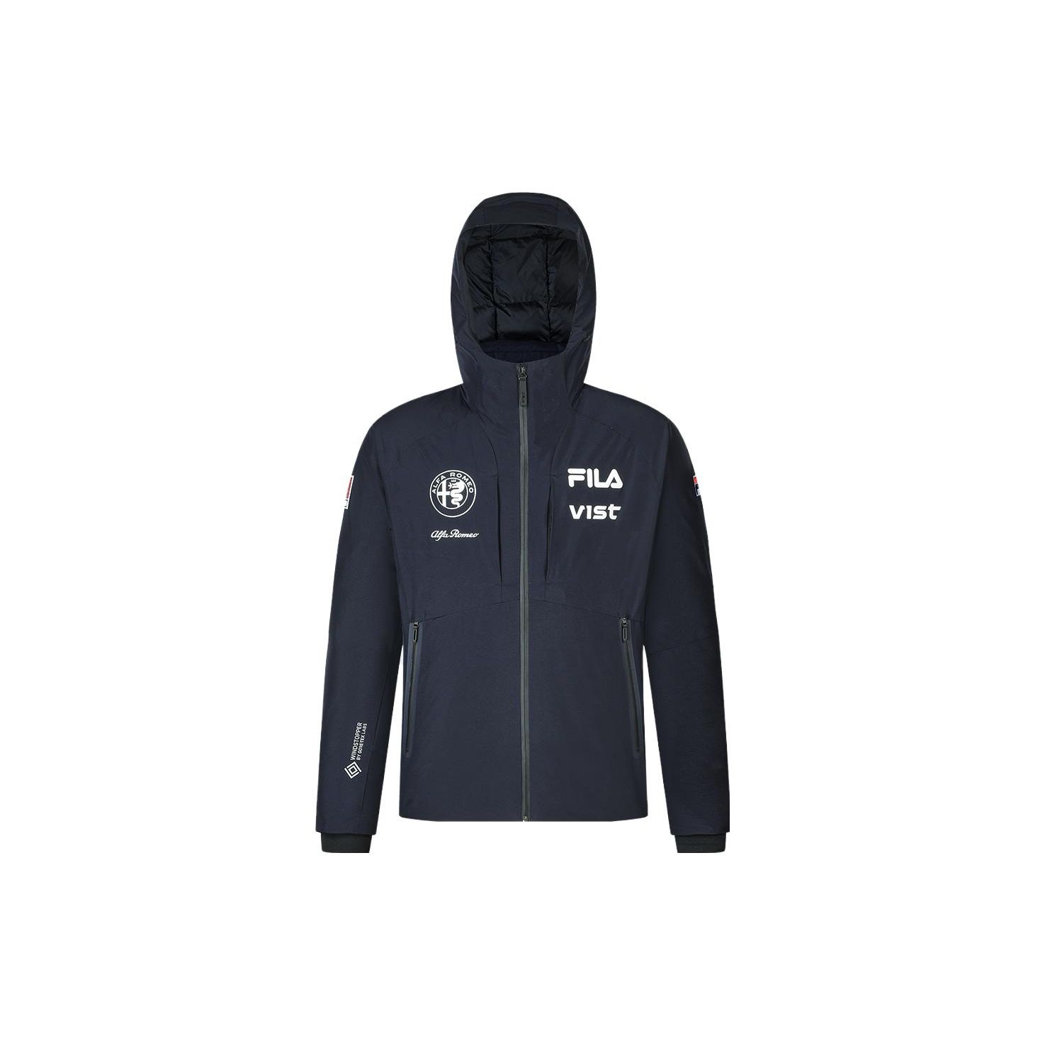 

Fila Letter Logo Printed Hooded Down Ski Jacket Men Jackets Dark-Blue A11M346904F-NV 3XL