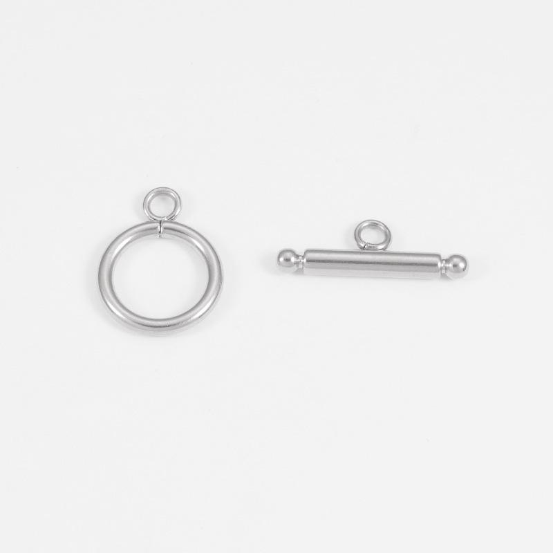 Polished Stainless Steel OT Buckle for DIY Necklace & Bracelet Jewelry