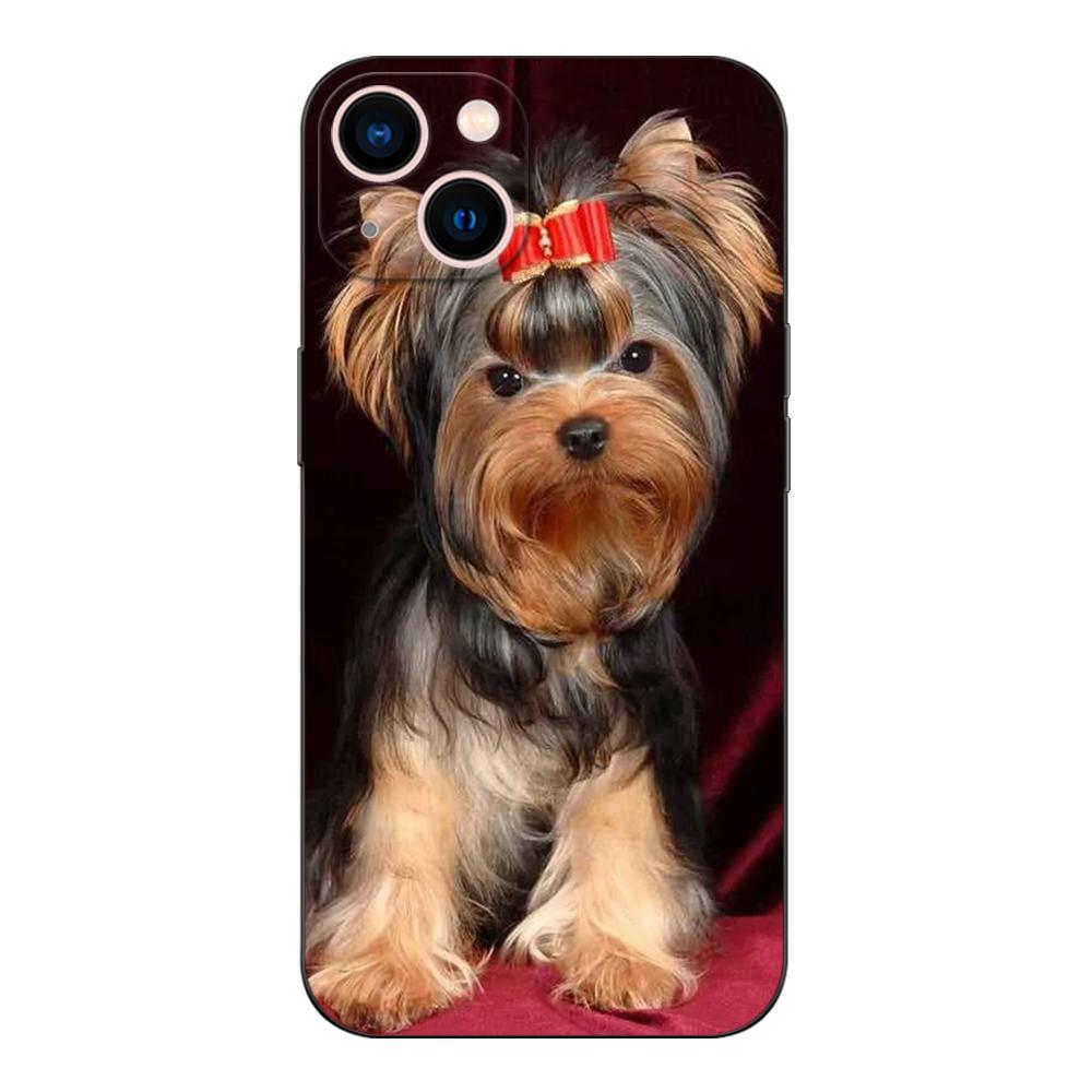 Black Tpu Case For Realme 2 3 3i 5i 5s 6s 7i 6 7 8 8i pro 4g 5g cover Yorkshire Terrier Dog