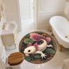 Salamander,Round Area Rug,Carpet Rug for Living Room Bedroom Sofa Playroom Decor,Non-slip Floor Mat