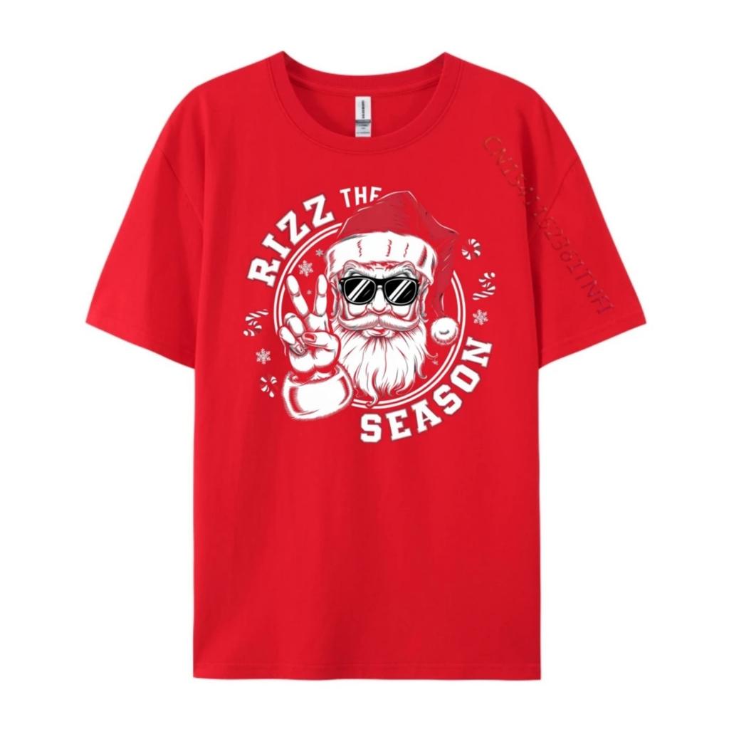 Rizz The Season Grey Shirt Graphic Tee Fall Custom T Shirt Mens Shirts Graphic Tee Adult Halloween Figures