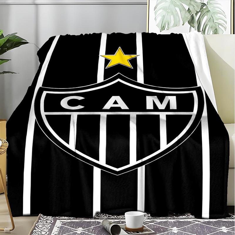 1PC Love For Atlético  Printed Soft Flannel Blanket Throw for Adult Bedroom Living Room Sofa Camping Travel Fan Gifts Christmas Gifts