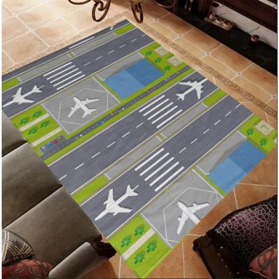Runway Pattern Floor Mat Soft and Durable Soft Flannel Floor Mat Kitchen Floor Living Room Carpet Bedroom Carpets Decoration