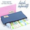 Large Capacity Dirt-Resistant Canvas Pencil Case for Boys - Simple, Lightweight, and Fashionable