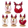 Antler Earmuffs Headwear Stay Warm and Trendy Cool Princess Bow Ear Warmers
