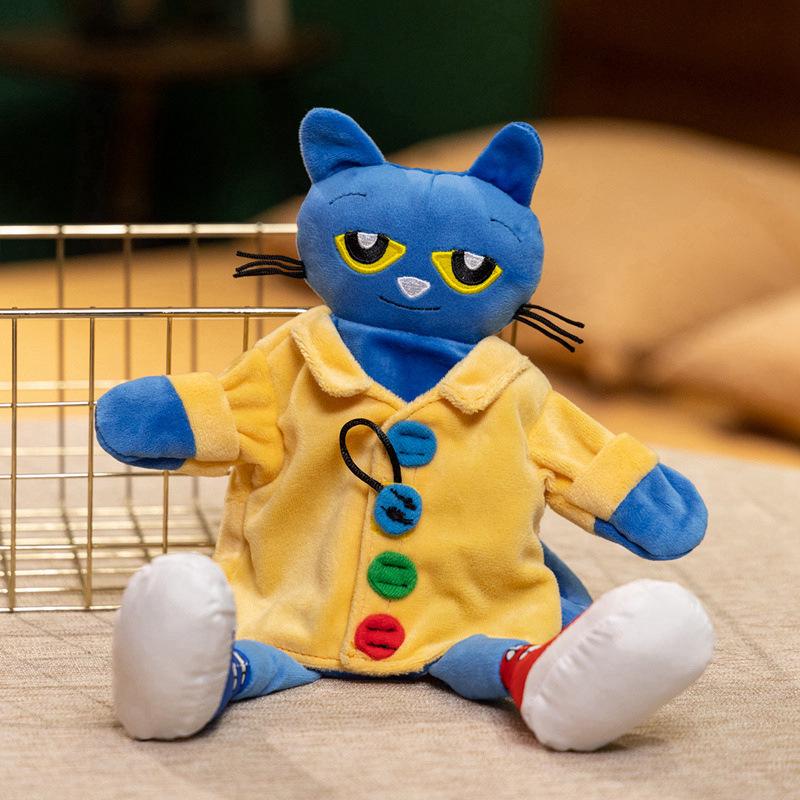 Pete the Cat Plush Hand Puppet: Cute Blue Soothing Doll