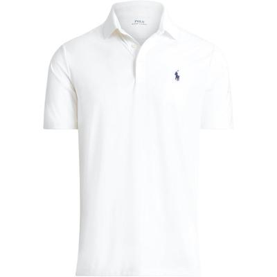 Polo SS24 Ribbed Embroidered Short Sleeve Polo Shirt Men Tops White 710864868-004