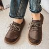 Men’s Retro Low Boots Shoes Fashion Casual Driving Shoes Black Brown Wide Head Shoes Plus Size