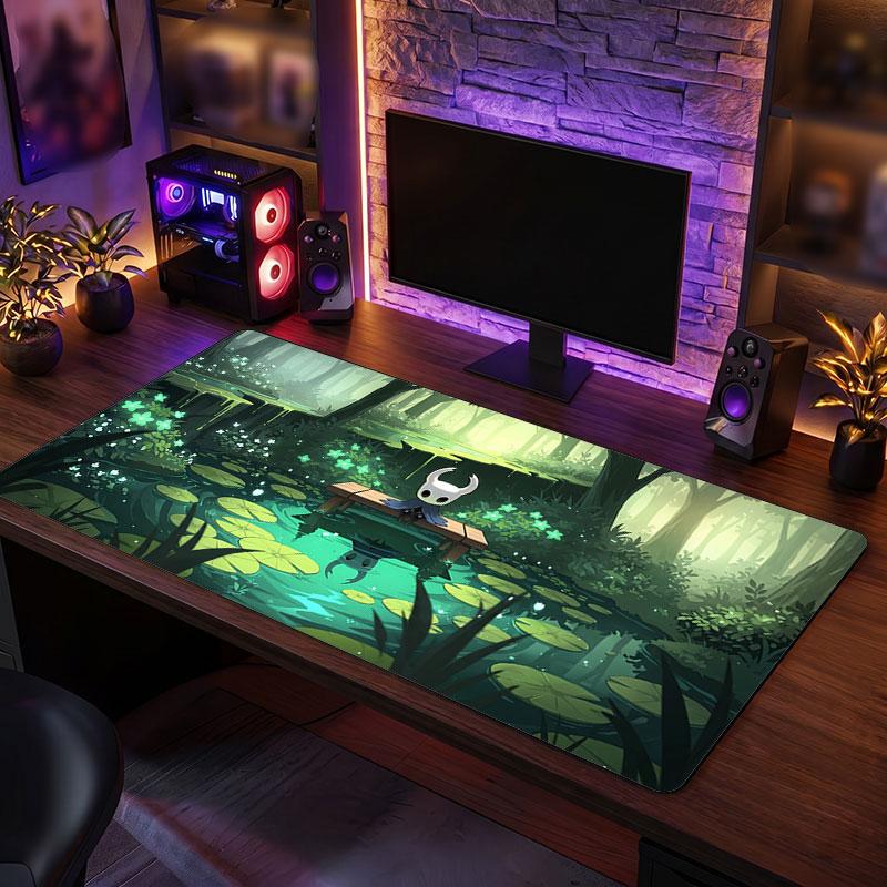 Big Mouse PadHollow Knight Extended Soft Desk Mat Gaming Office Computer Table Decor Mat