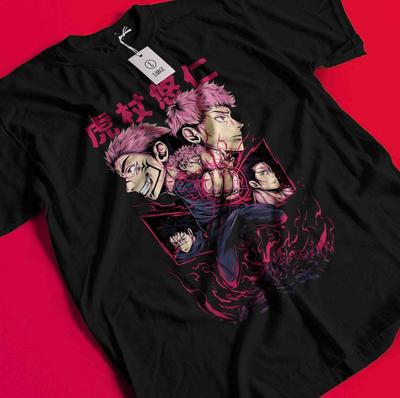 Itadori Shirt Gojo Satoru T-Shirt Jujutsu Kaisen Tshirt Toji Tee Sukuna Mahoraga AA03