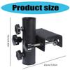 Stable Metal Balcony Railing Mount Parasol Bracket For Outdoor Umbrella Holder With Quick Screw Lock Mechanism