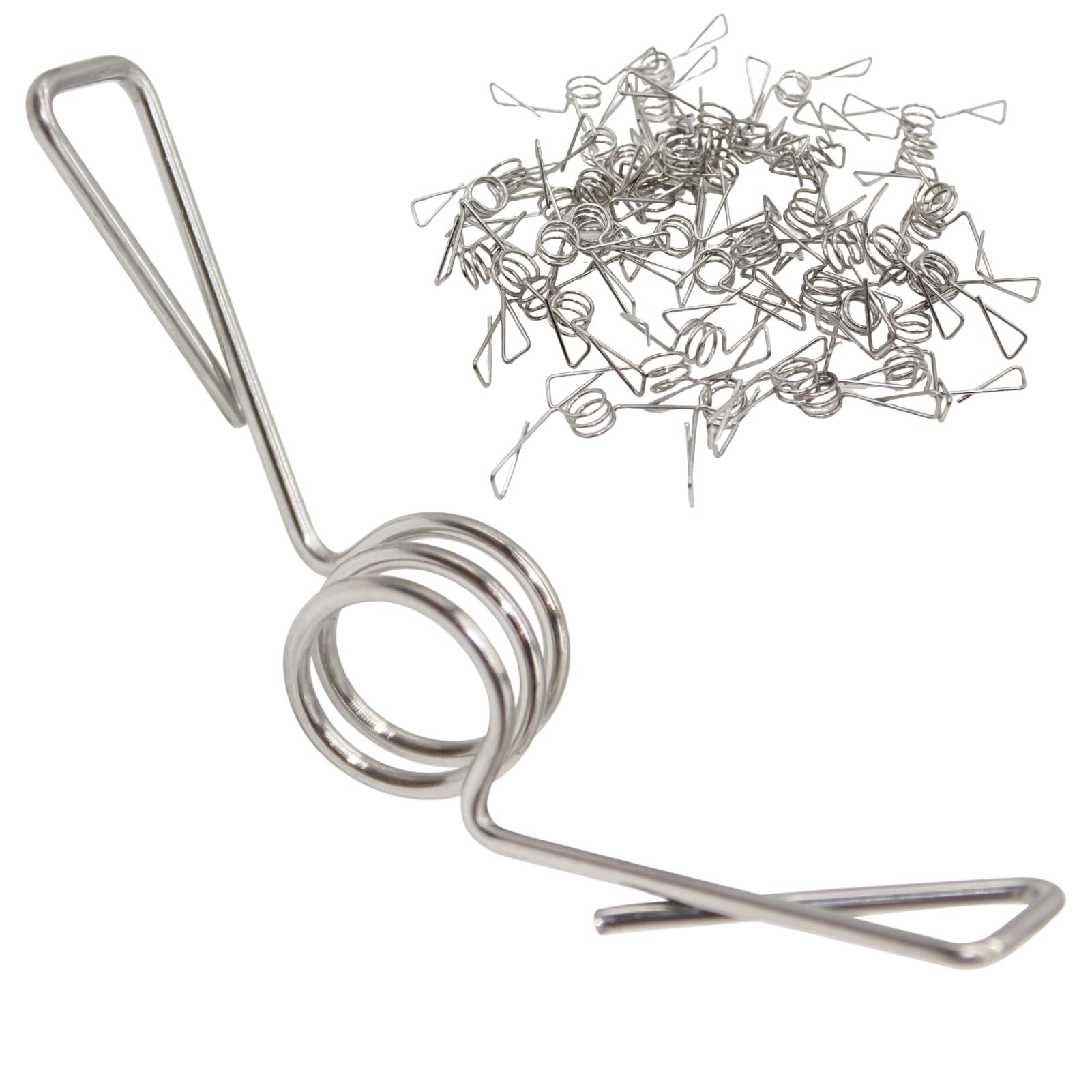 

Active Island Hook Insulators, 50-Piece Set, for FRP Poles, Electric Fence, Stainless Steel, a037 (20mm Diameter)