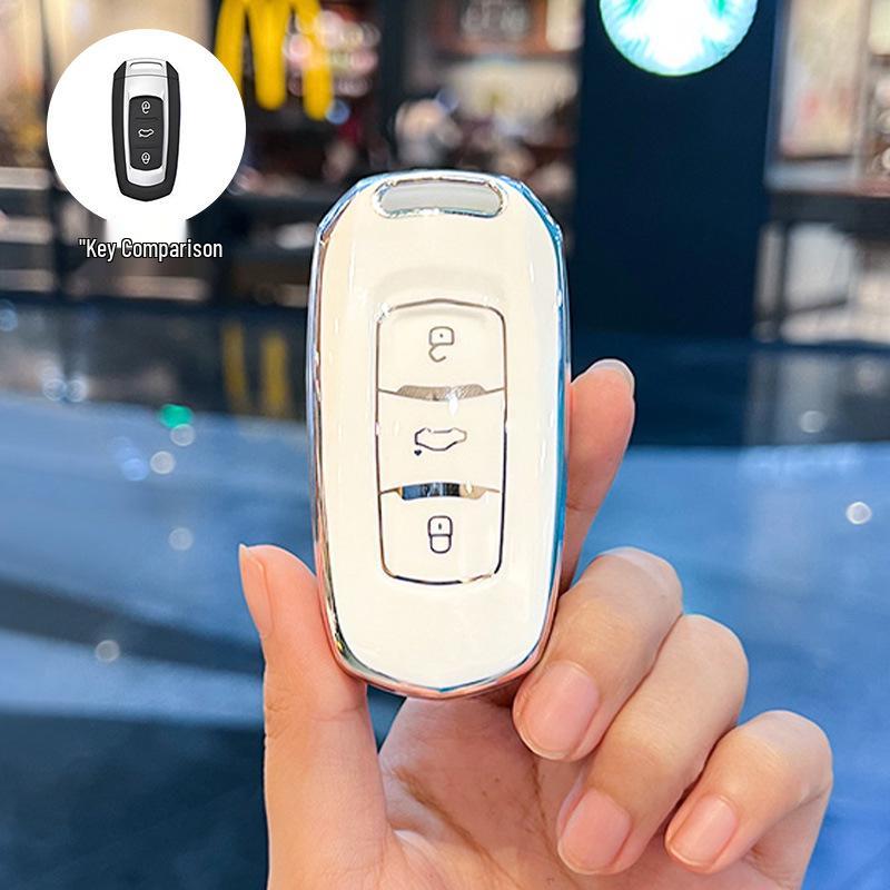 Geely Car Key Case for Emgrand GS, Boyue, X3 Vision, X6 Borui, S1, Panda Mini - Unisex Shell Cover