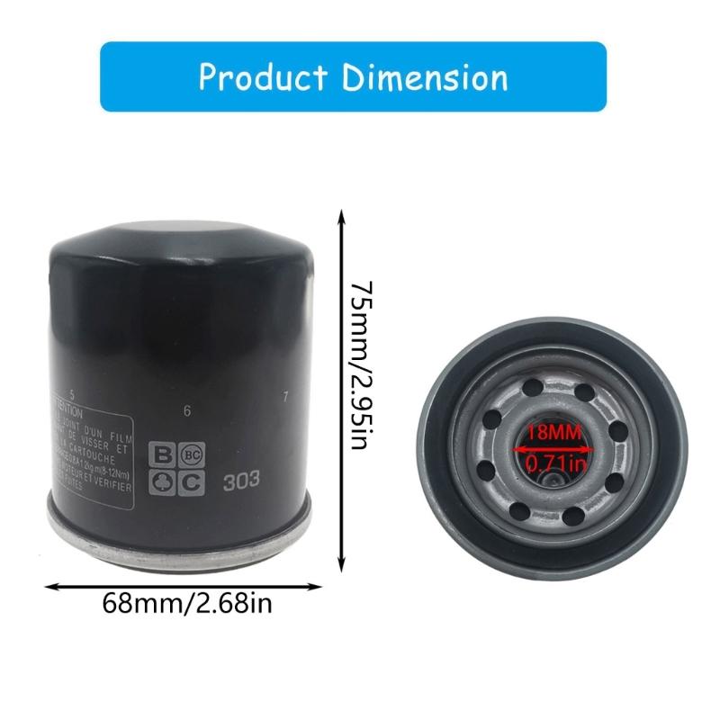 Stainless Steel Oil Filter 2520799 3084963 for Sportsman 400 450 500 570 Oil Filter ATV UTV Accessories Replacement