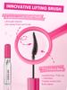 SHEGLAM Lash Writer Up & Out Mascara - Volume & Length, Feather Comb Brush, Waterproof, Smudge-Resistant, Peptide Formula, Cruelty-Free